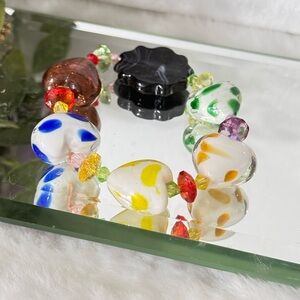 Heart ❤️ Shape Glass Bracelet